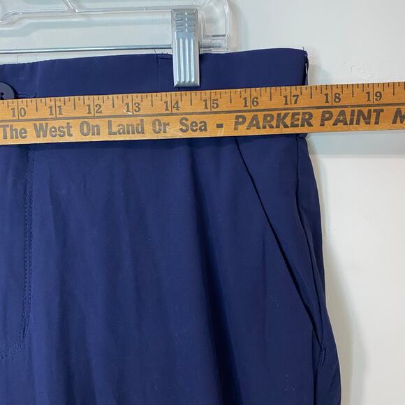 Duluth Trading Co Women's Pants Flexcellence Crop Leg Navy Blue 14 Reg - Picture 5 of 8